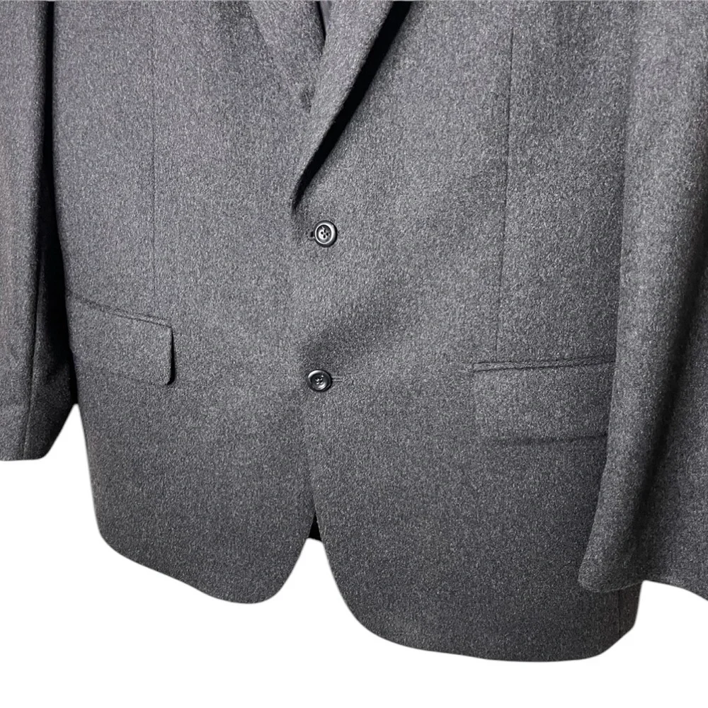 Jos A Bank Blazer Men’s 44R Gray 2 Button 100% Cashmere 2b Sport Coat Suit